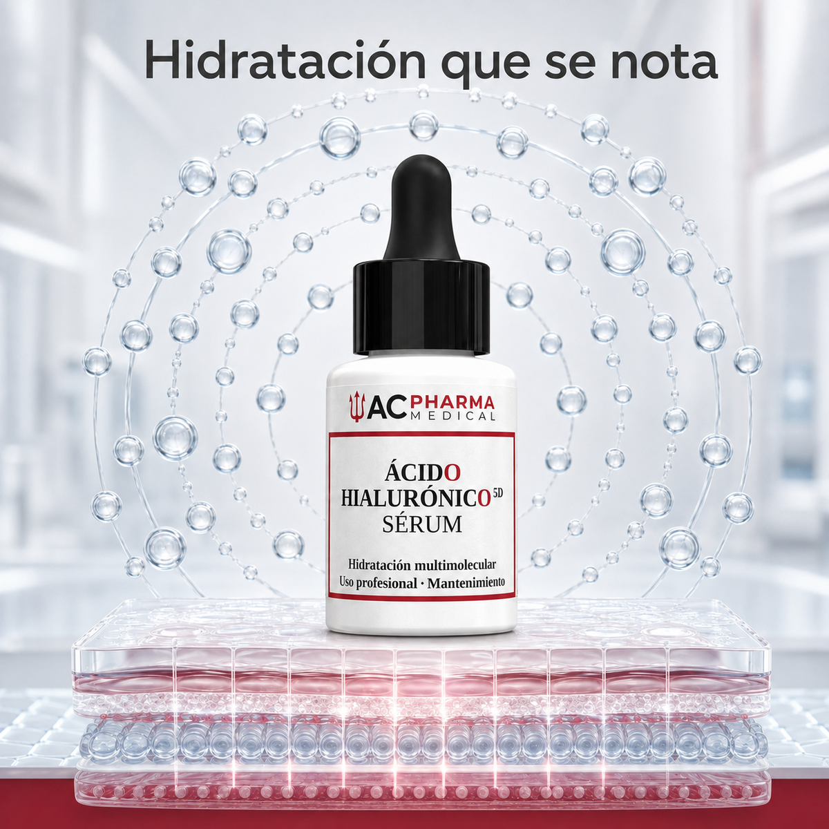 Sérum de ácido hialurónico multimolecular para una hidratación intensa