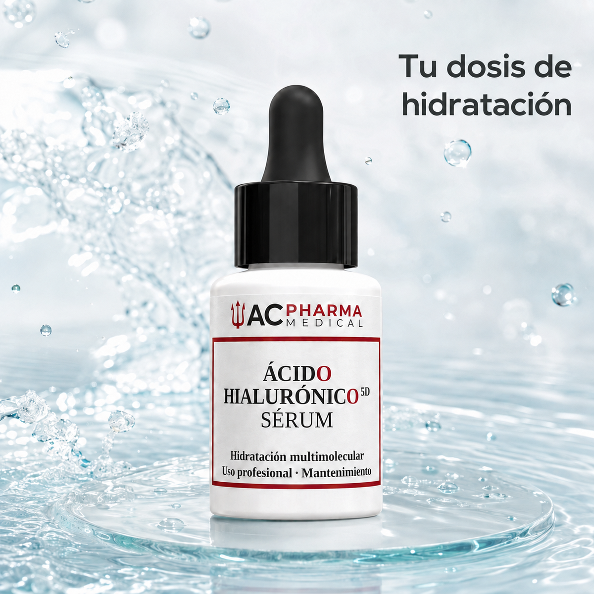 Sérum facial de ácido hialurónico para aportar hidratación y frescura