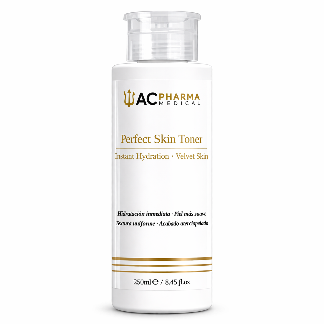 Perfect Skin Toner tónico facial hidratante con AHA y aloe vera para piel suave y uniforme 250 ml