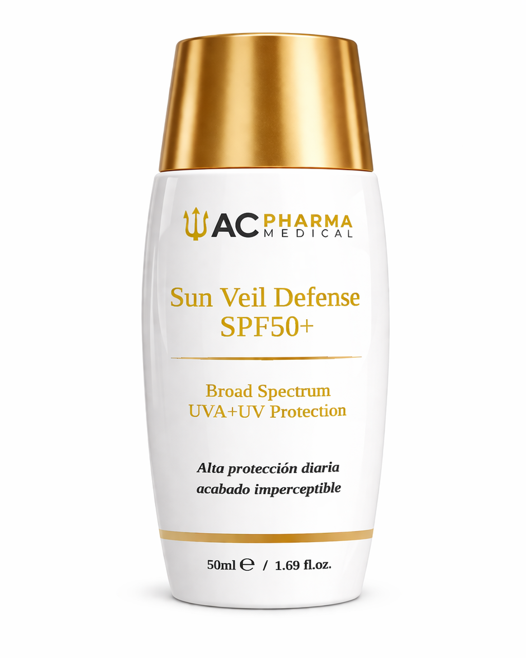 Protector solar facial SPF50+ ligero acabado invisible uso diario 50 ml