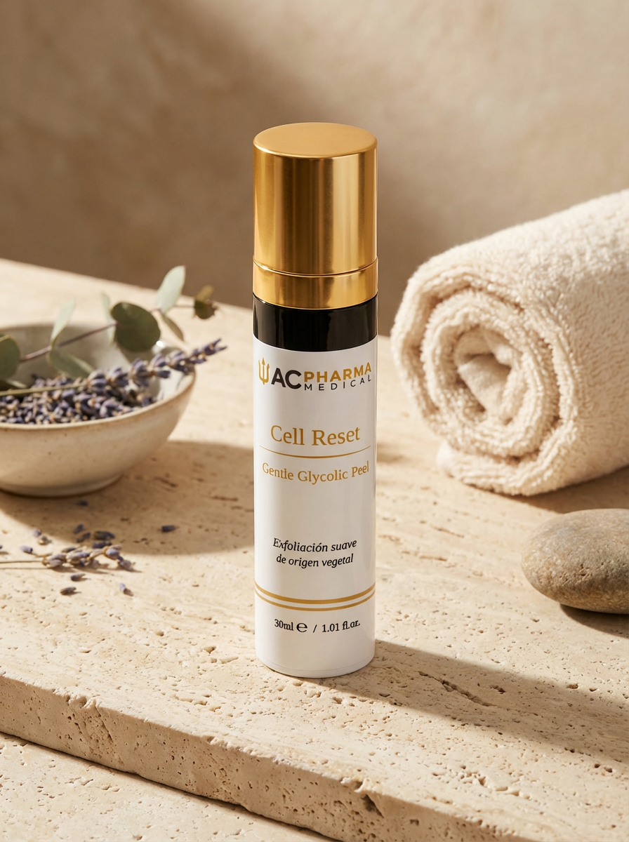 Cell Reset de ACpharma Medical, peeling facial con AHA vegetal para aportar luminosidad y renovar la piel