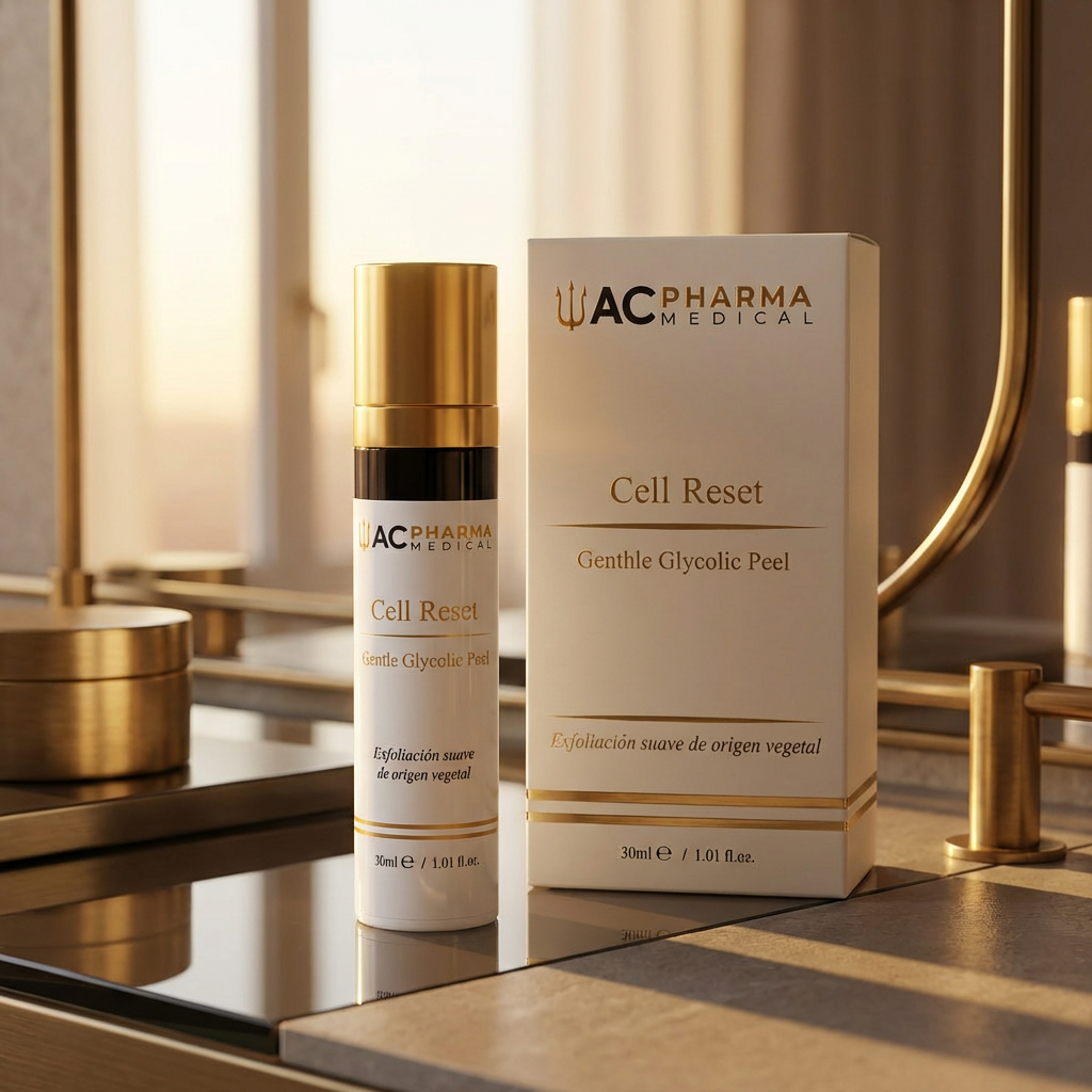 Peeling facial Cell Reset 30 ml para piel apagada, textura irregular y falta de suavidad en el rostro