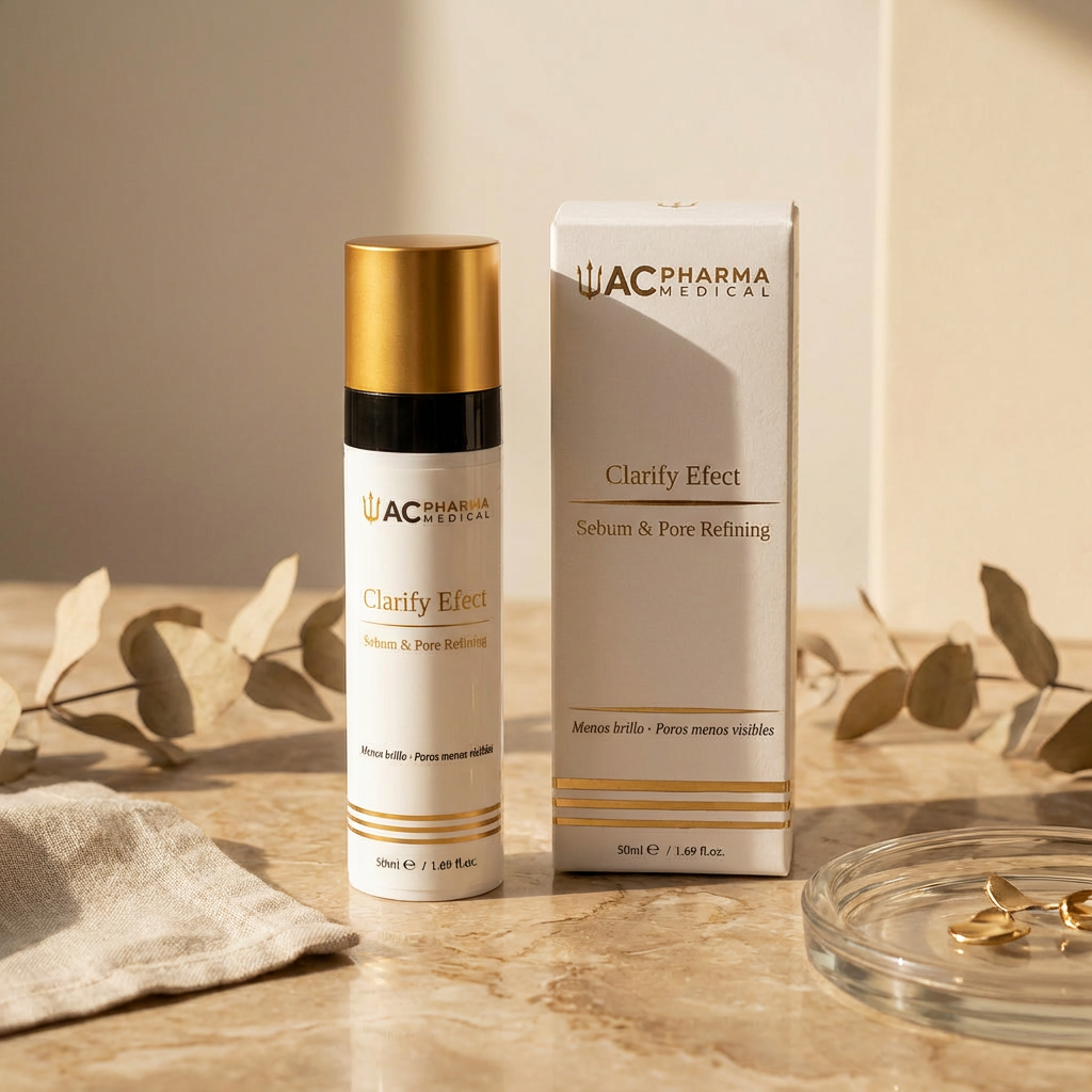 Clarify Essence de ACpharma Medical con activos seborreguladores para una piel mas limpia, fresca y equilibrada