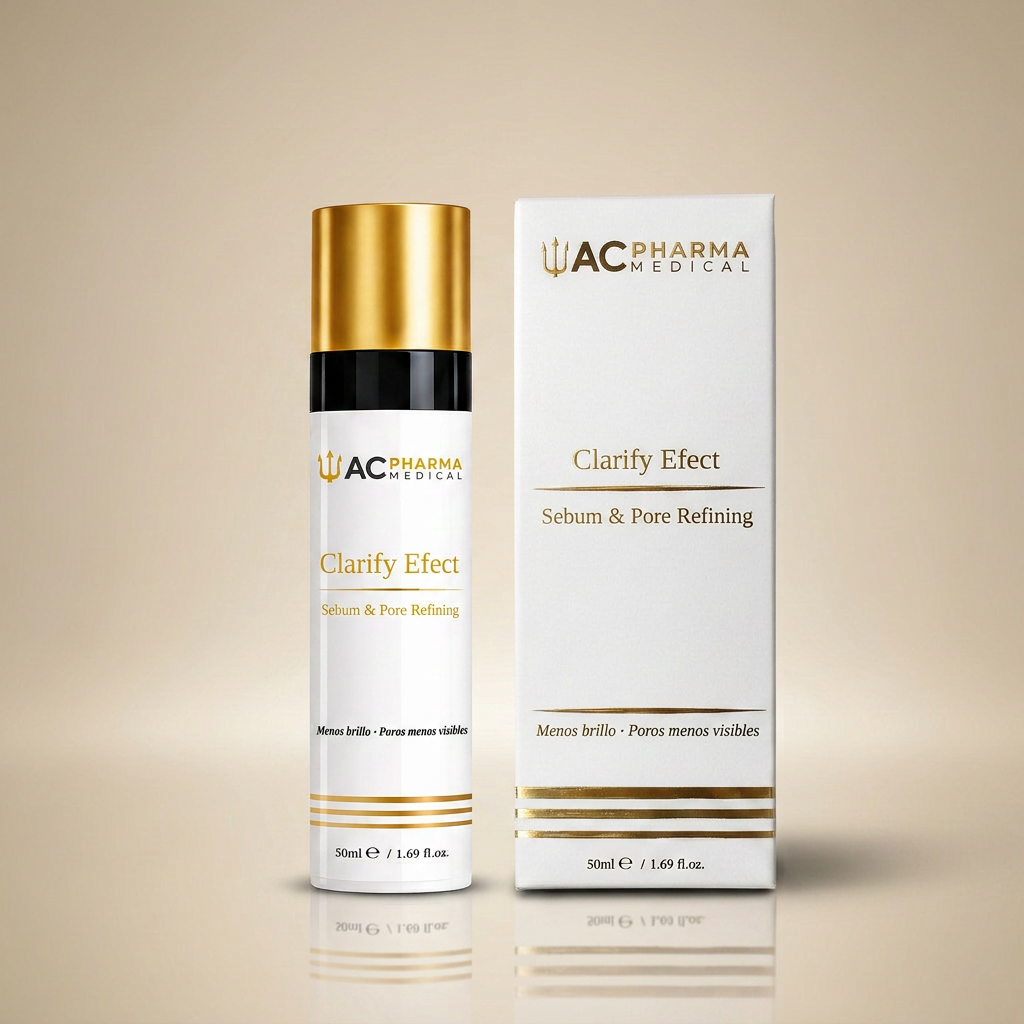 Clarify Essence de ACpharma Medical para piel mixta o grasa con brillos, poros visibles y textura irregular