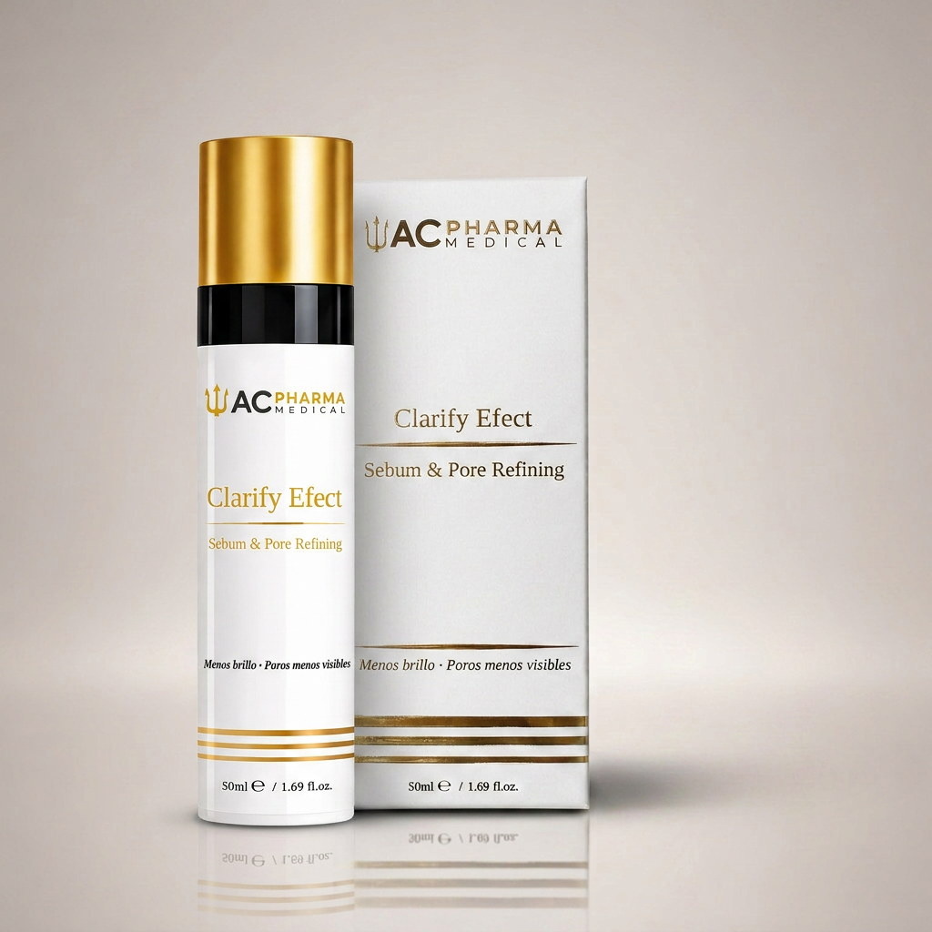 Clarify Essence de ACpharma Medical para piel mixta o grasa con brillos, poros visibles y textura irregular