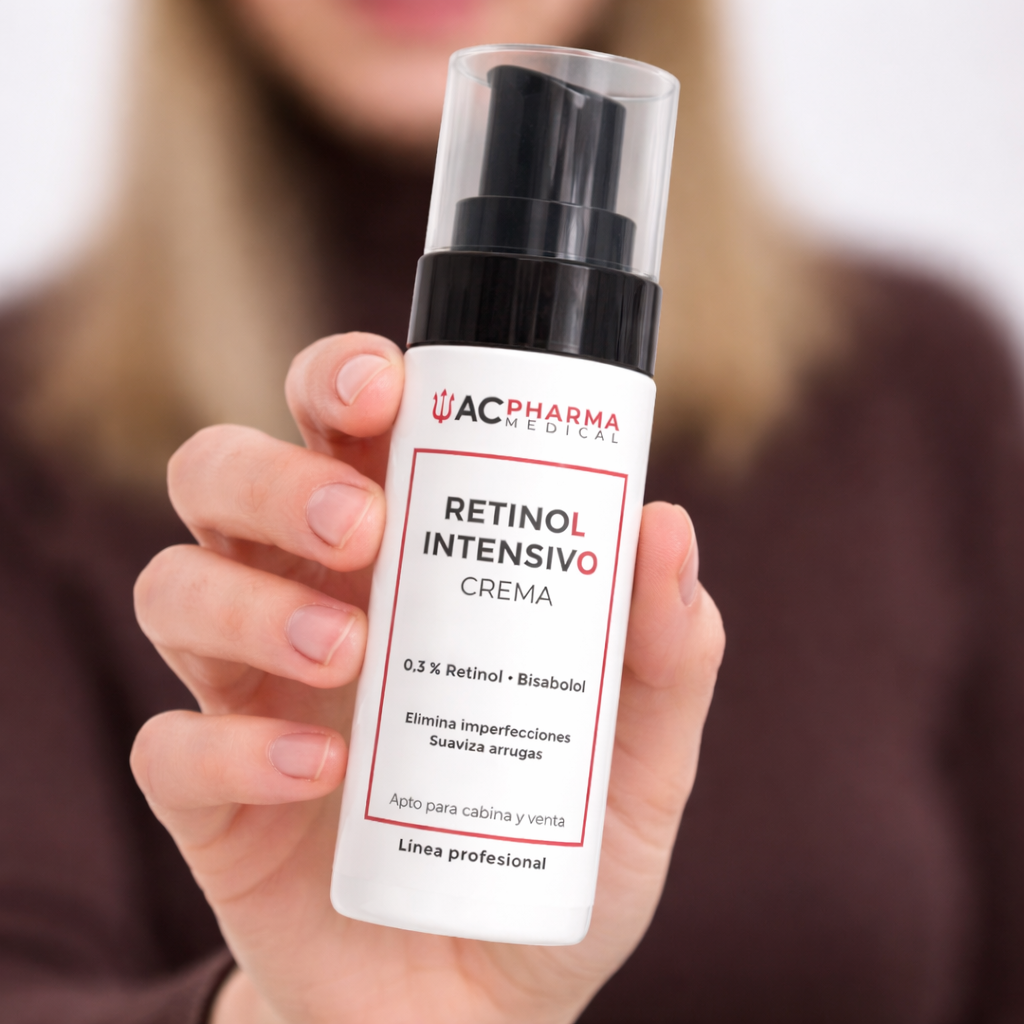 Retinol 0,3% Microencapsulado de ACpharma Medical en entorno profesional para renovación facial intensiva