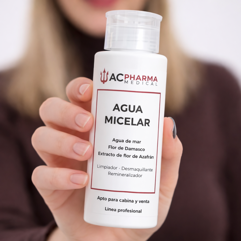 agua micelar profesional para tratamientos