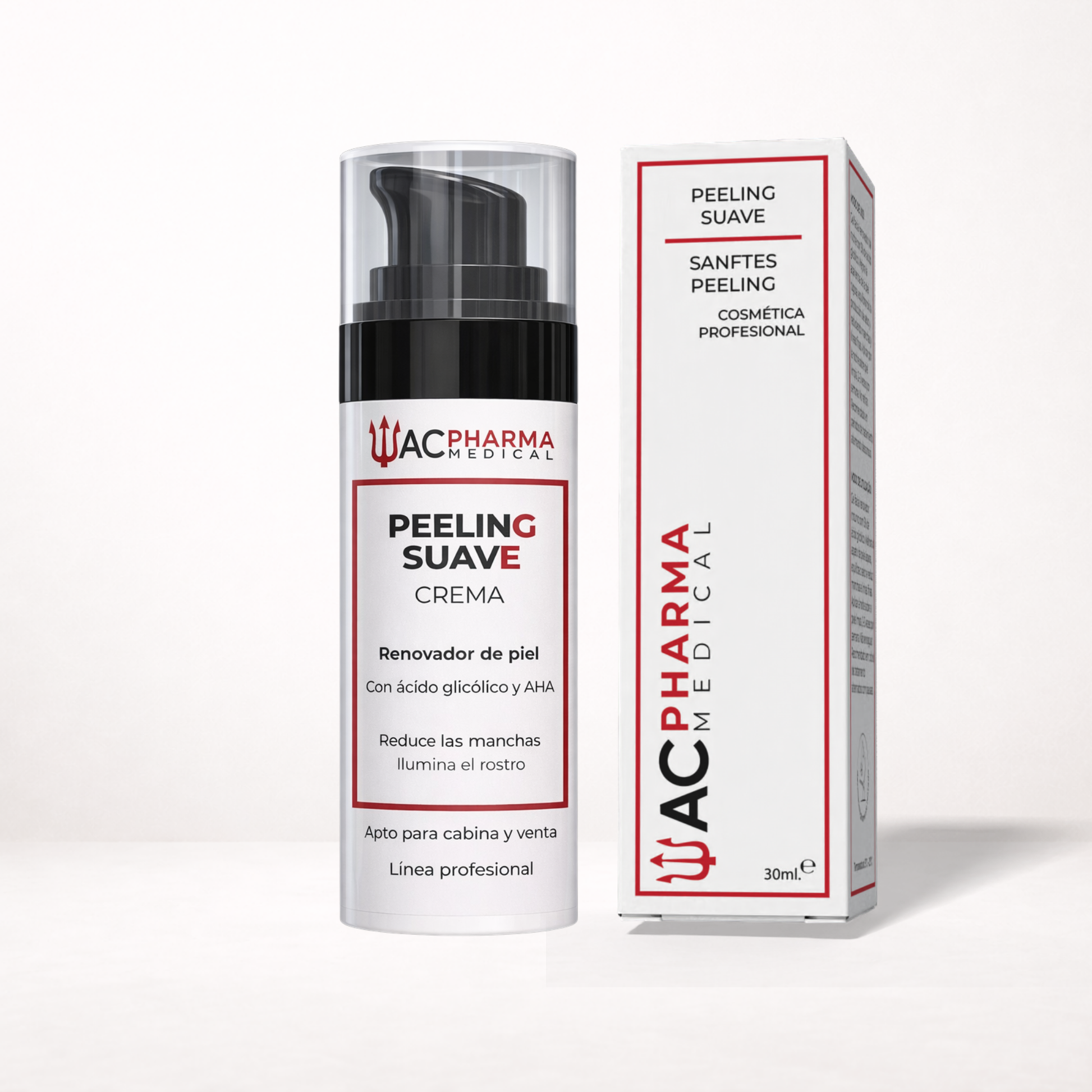Peeling químico suave efecto piel nueva con ácido glicólico
