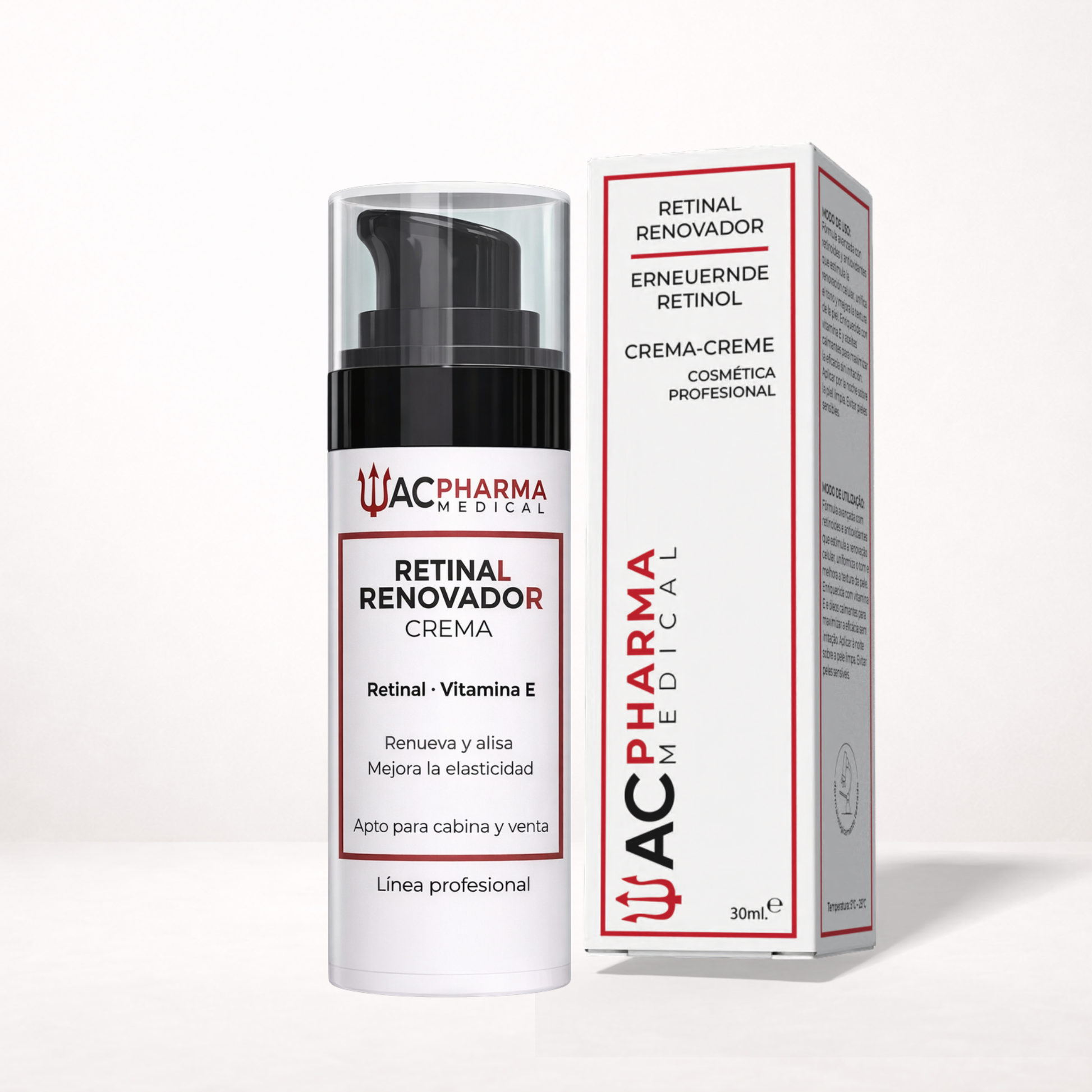 retinal renovador con retinal vitamina e acpharma medical profesional