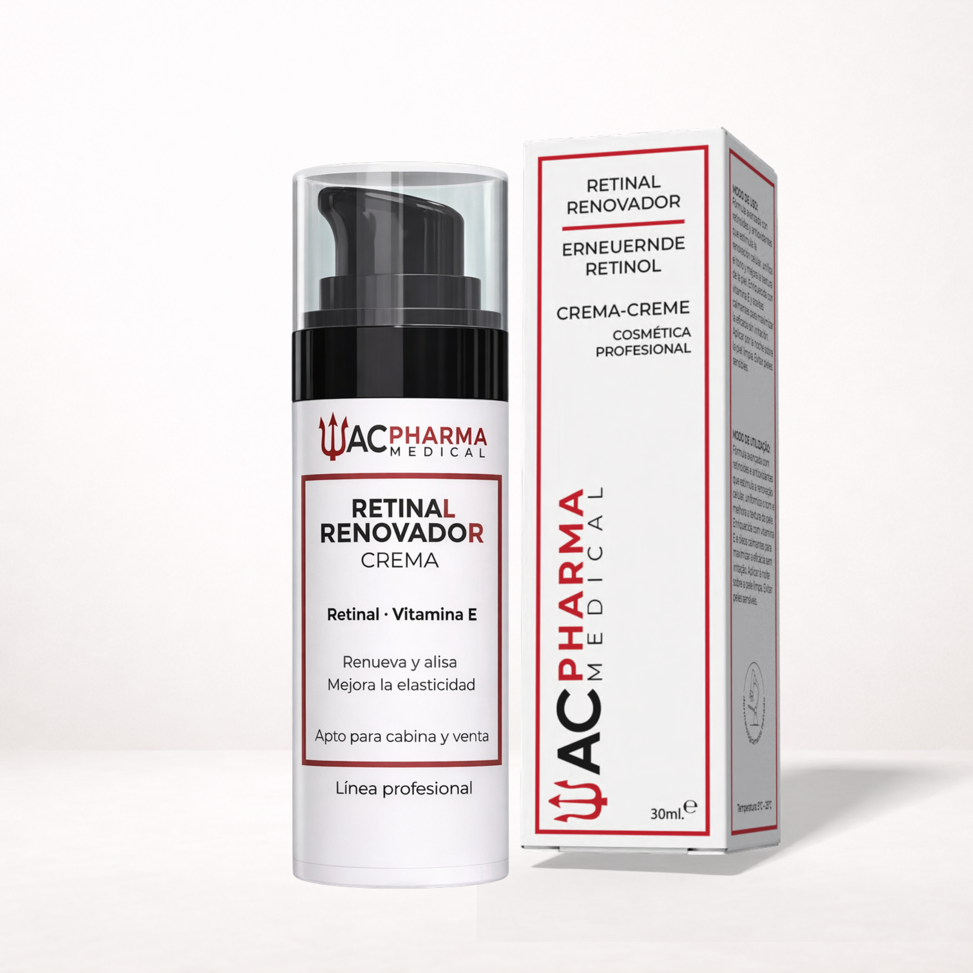 retinal renovador con retinal vitamina e acpharma medical profesional
