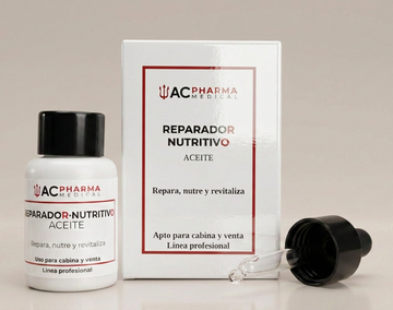 aceite facial nutritivo reparador piel seca y sensible linea profesional acpharma medical