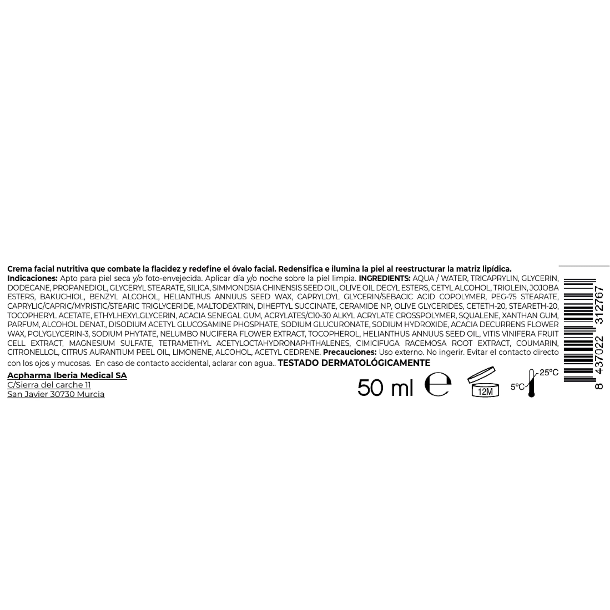 Crema reafirmante efecto tensor cutáneo ACpharma Medical