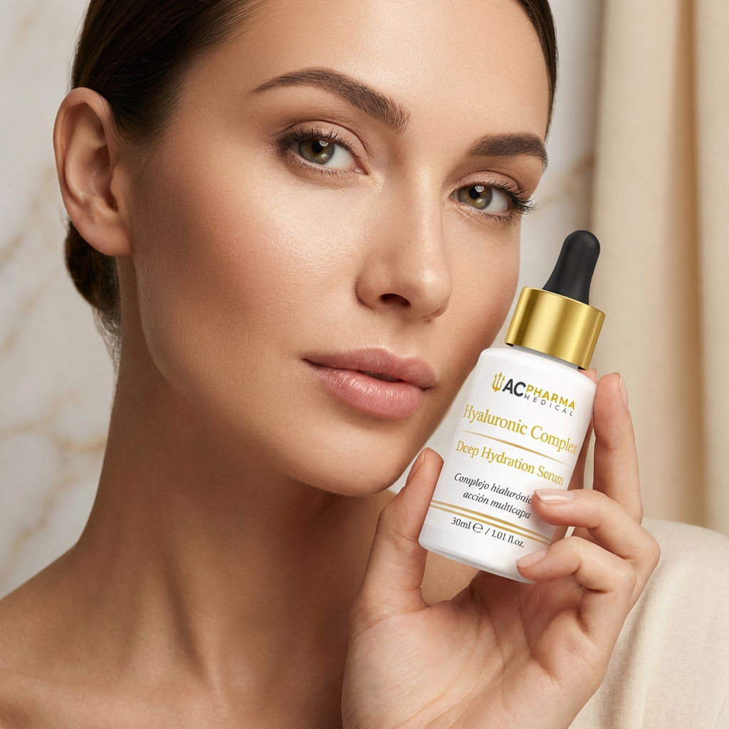 Sérum ácido hialurónico facial Hyaluronic Complex para rutina cosmética hidratante diaria