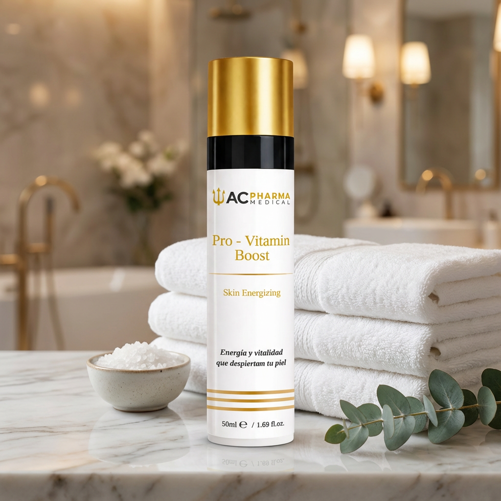 Crema facial Pro-Vitamin Boost para piel apagada, ideal en rutinas de luminosidad, hidratación y cuidado diario