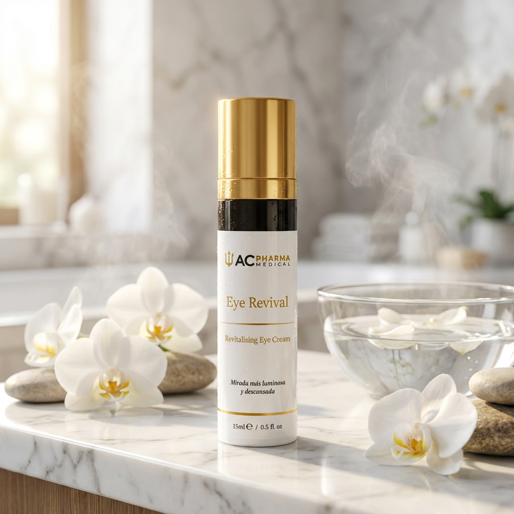 Crema ligera Eye Revival para mejorar visualmente ojeras, bolsas y signos de fatiga en la mirada