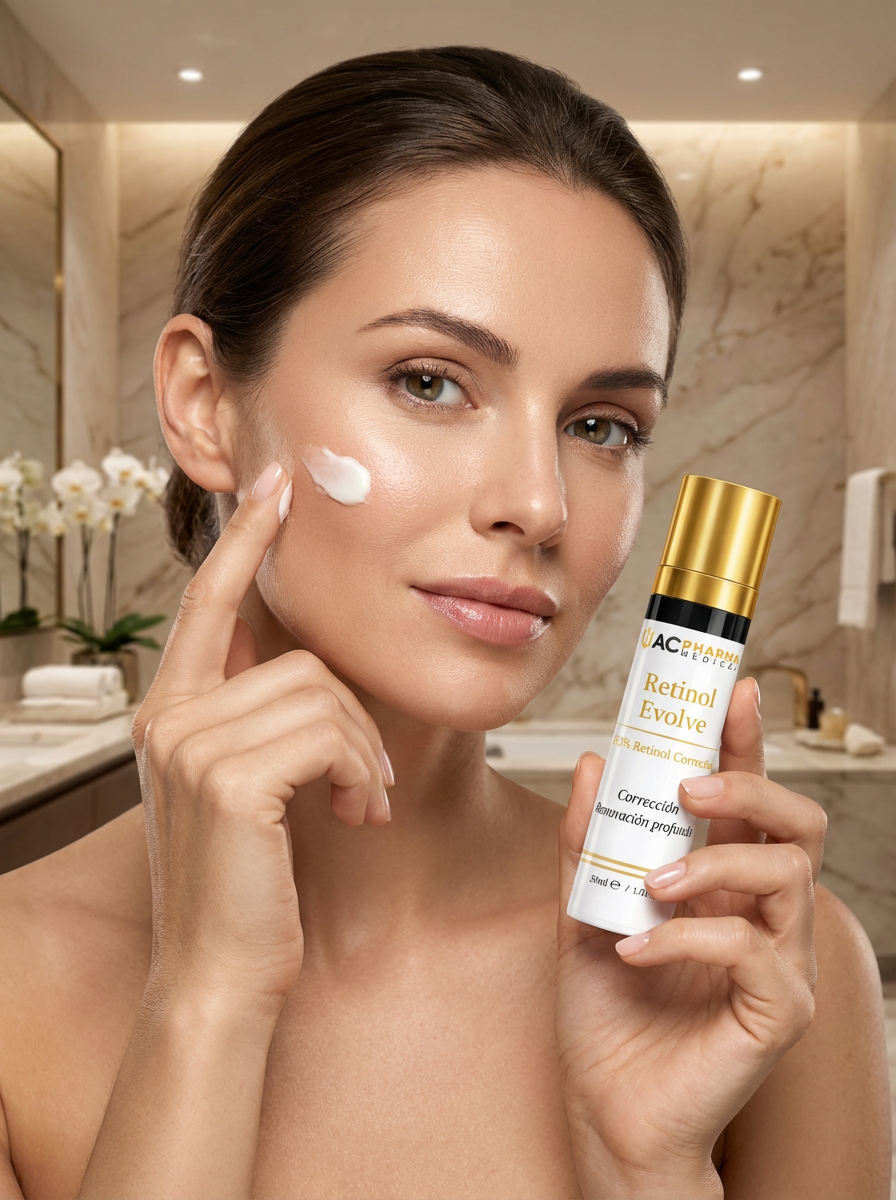 Retinol Evolve, crema gel ligera con retinol para mejorar textura, tono irregular y signos visibles de edad
