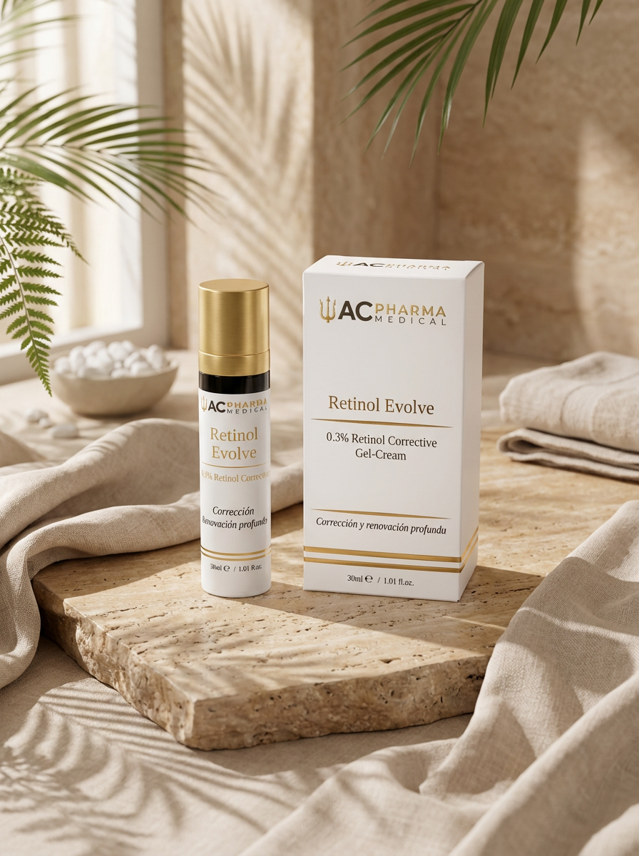 Retinol Evolve 30 ml con retinol, escualano y bisabolol para renovar la piel con mayor confort