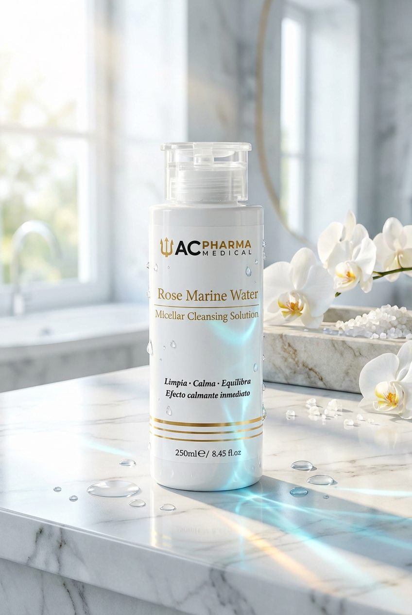 Rose Marine Water, agua micelar facial suave para retirar impurezas y dejar la piel fresca y confortable