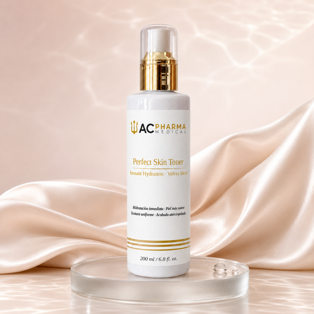 Perfect Skin Toner tónico facial hidratante con AHA para una piel más suave, uniforme y luminosa