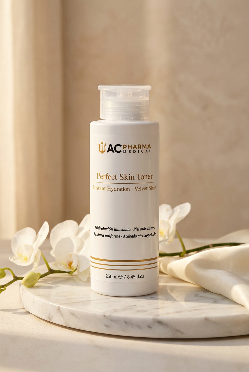 Perfect Skin Toner, tónico hidratante con ácidos suaves para refinar la textura y mejorar el aspecto del rostro