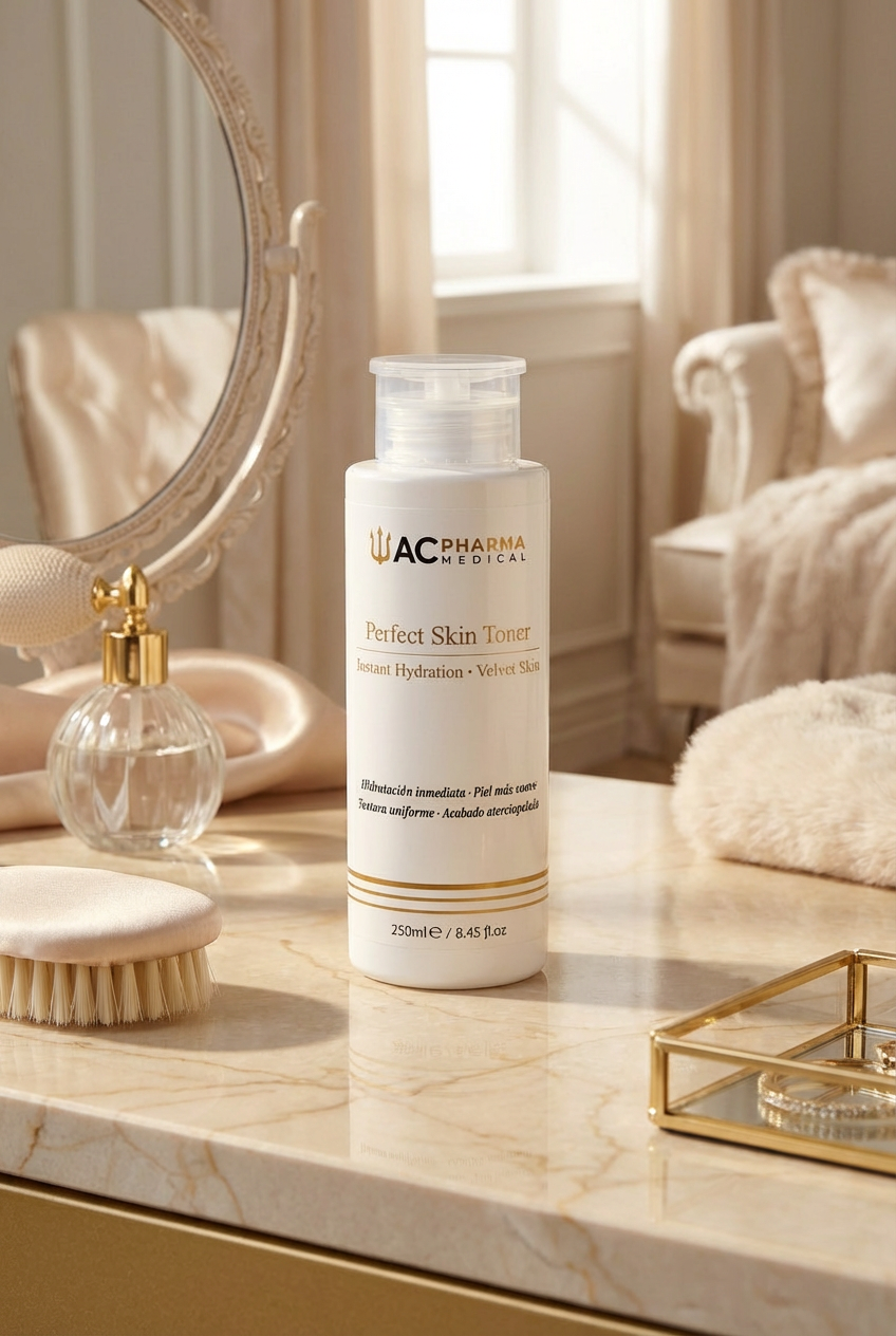 Tónico facial hidratante Perfect Skin Toner para piel apagada, poros visibles y textura irregular
