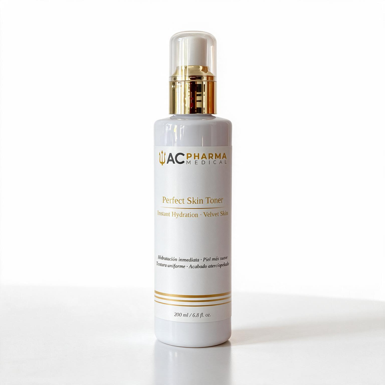 Perfect Skin Toner tónico facial hidratante con AHA para una piel más suave, uniforme y luminosa