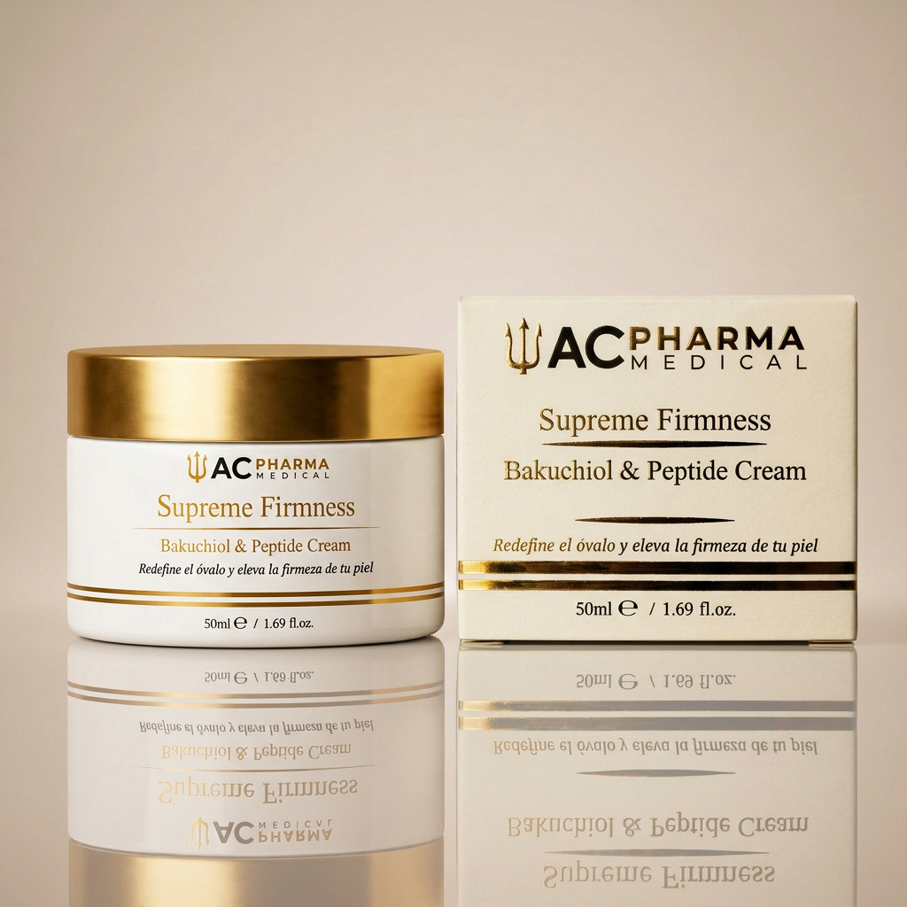 Supreme Firmness de ACpharma Medical, crema facial con bakuchiol y peptidos para una piel mas firme y tersa