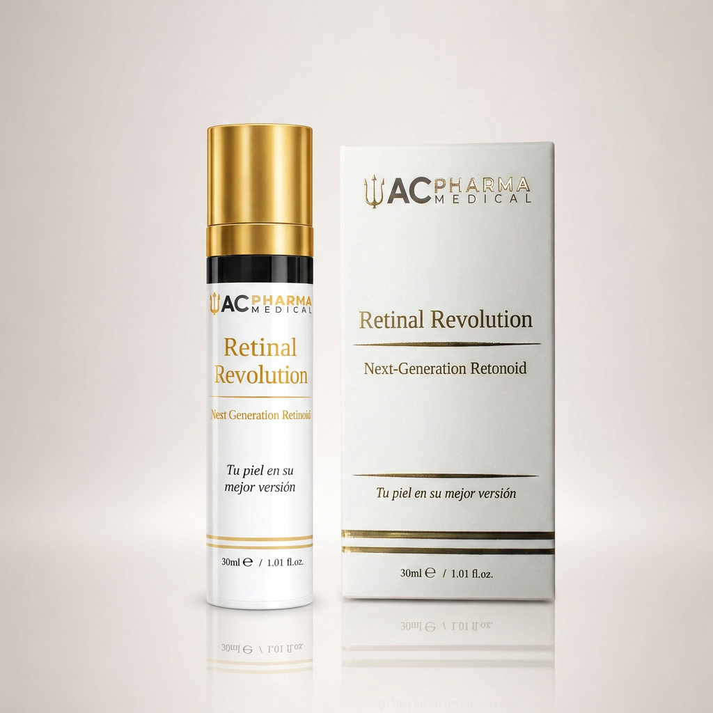 Retinal Revolution de ACpharma Medical con retinal, retinol y retinyl palmitate para una piel mas renovada