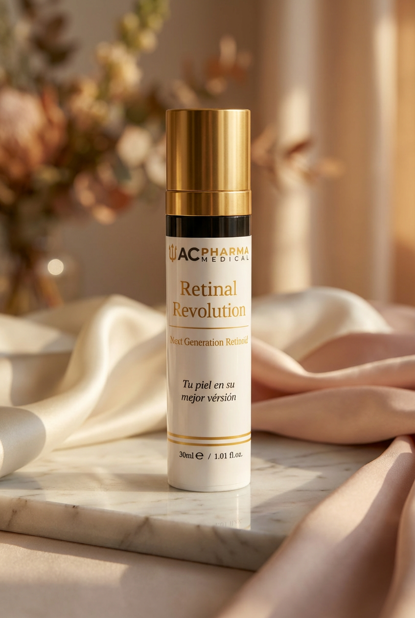Crema con retinal Retinal Revolution de ACpharma Medical para una rutina facial renovadora de alta cosmetica
