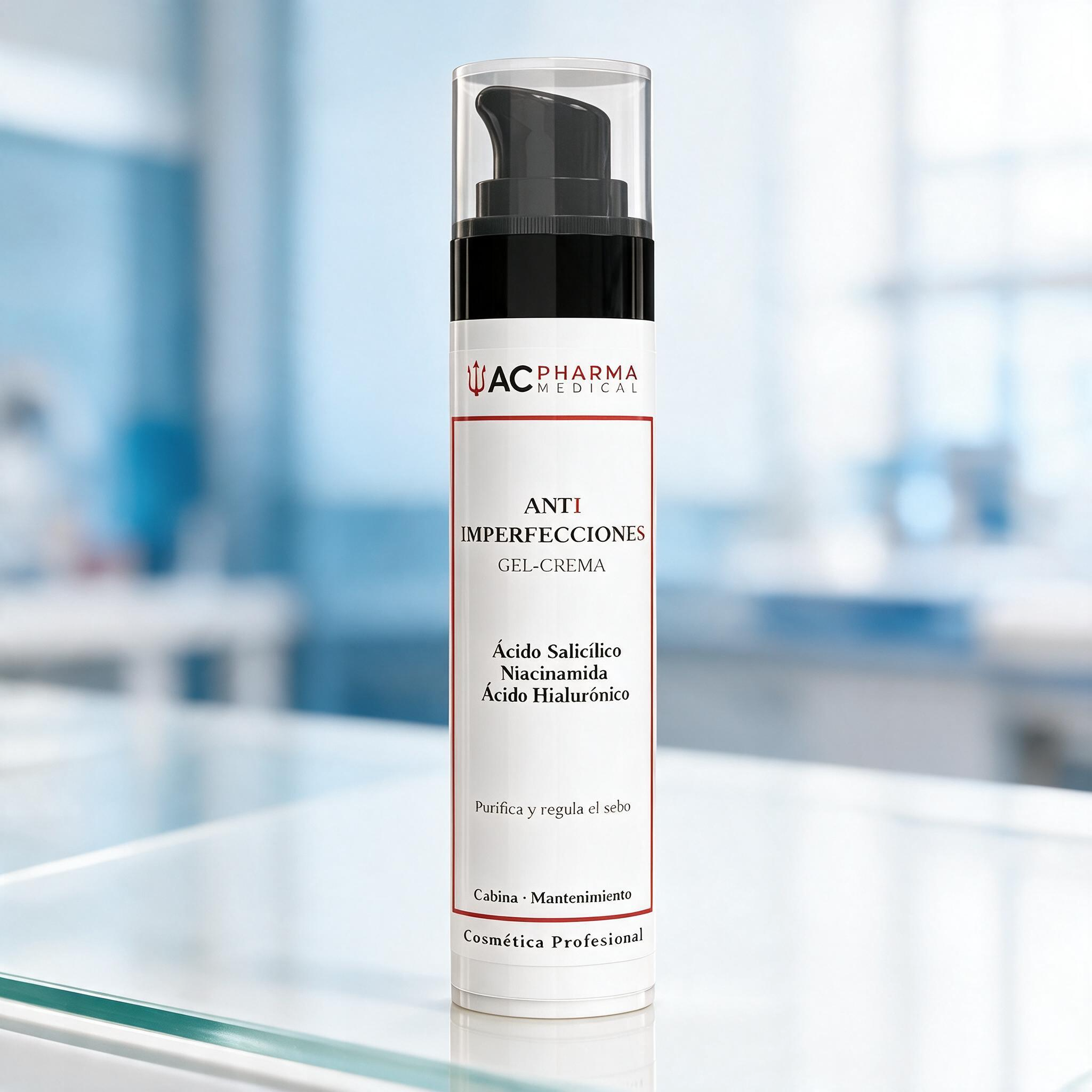 Gel facial hidratante para piel mixta en un ambiente luminoso