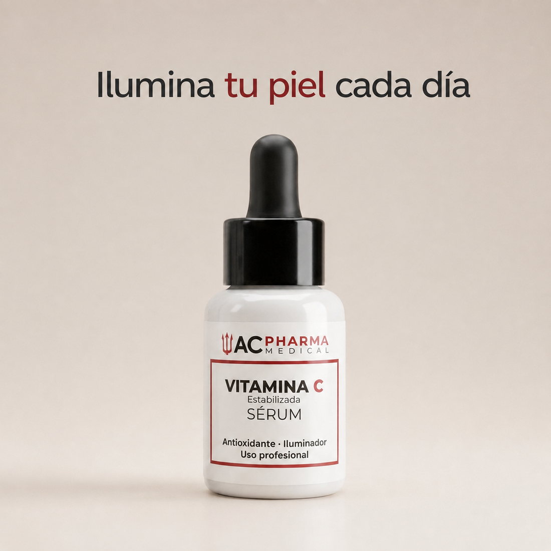 Sérum facial con vitamina C para recuperar la luminosidad