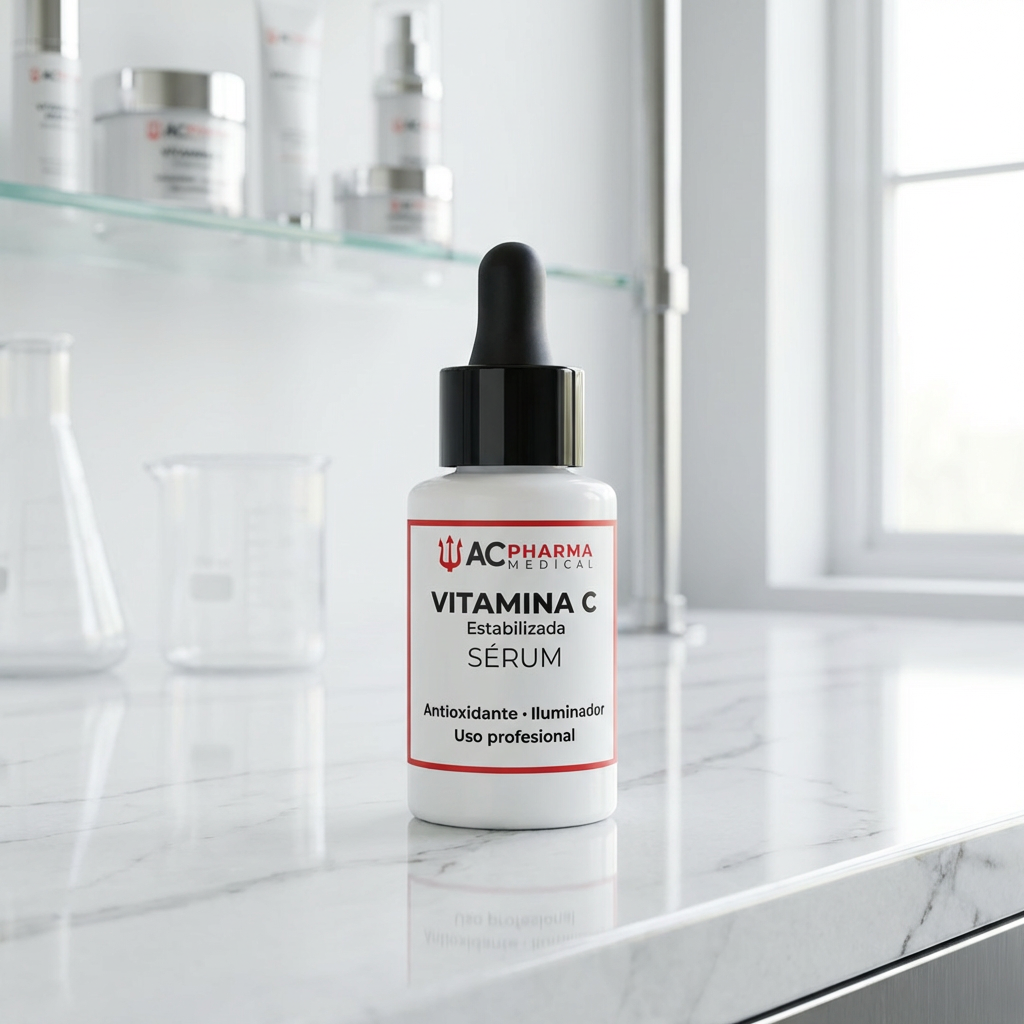  Sérum facial con vitamina C estabilizada de ACpharma Medical para piel apagada y protección antipolución