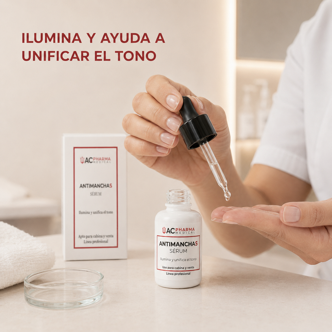 Sérum equilibrante para tono irregular con niacinamida, vitamina C y gluconolactona