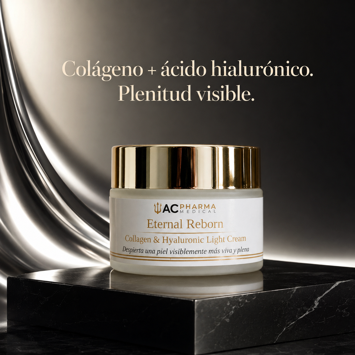 Crema Eternal Reborn con colágeno marino y doble ácido hialurónico