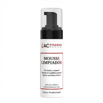 Espuma Limpiadora Facial Mousse de ACpharma Medical en entorno profesional para limpieza suave de la piel