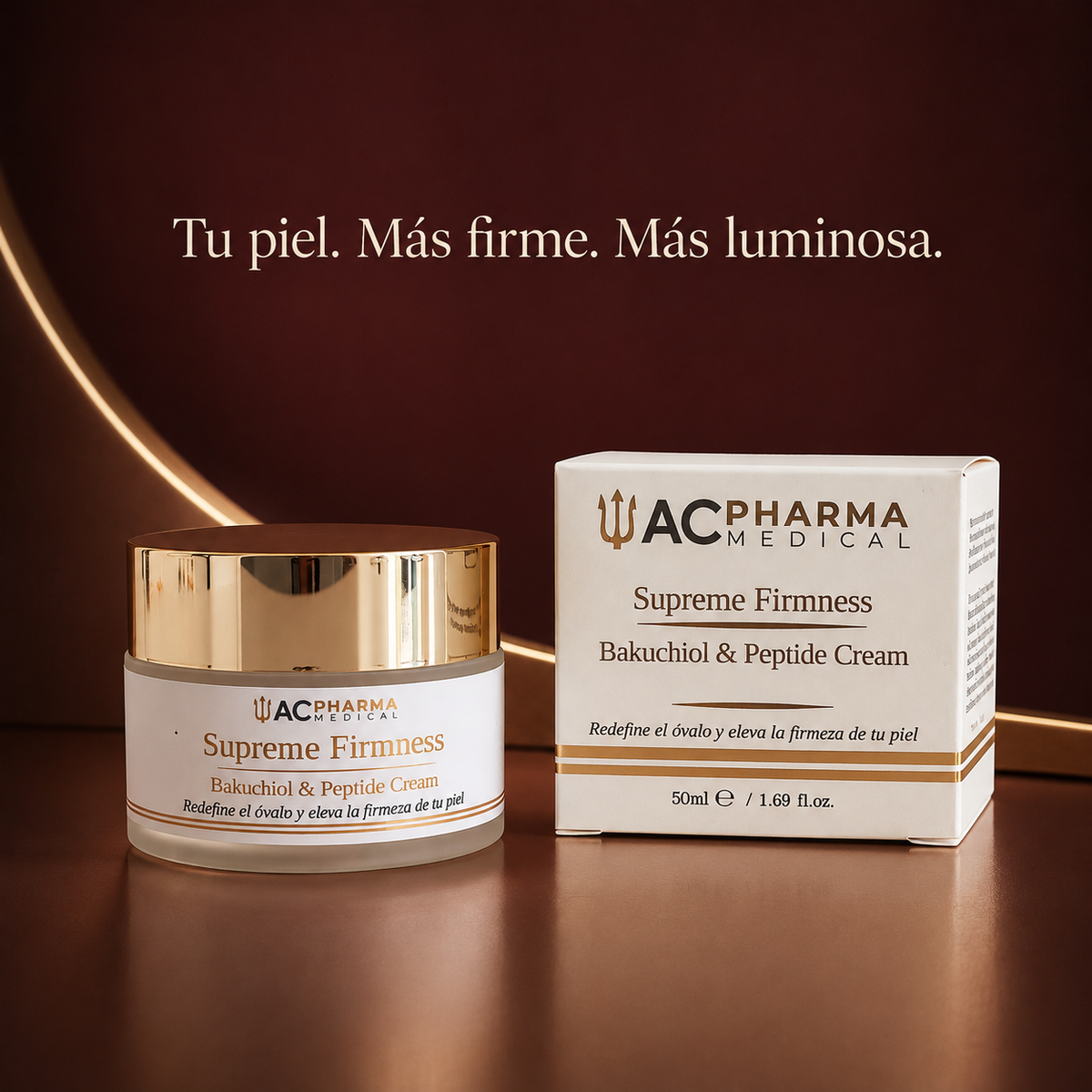 Crema Supreme Firmness con bakuchiol y péptidos para una piel más firme y luminosa