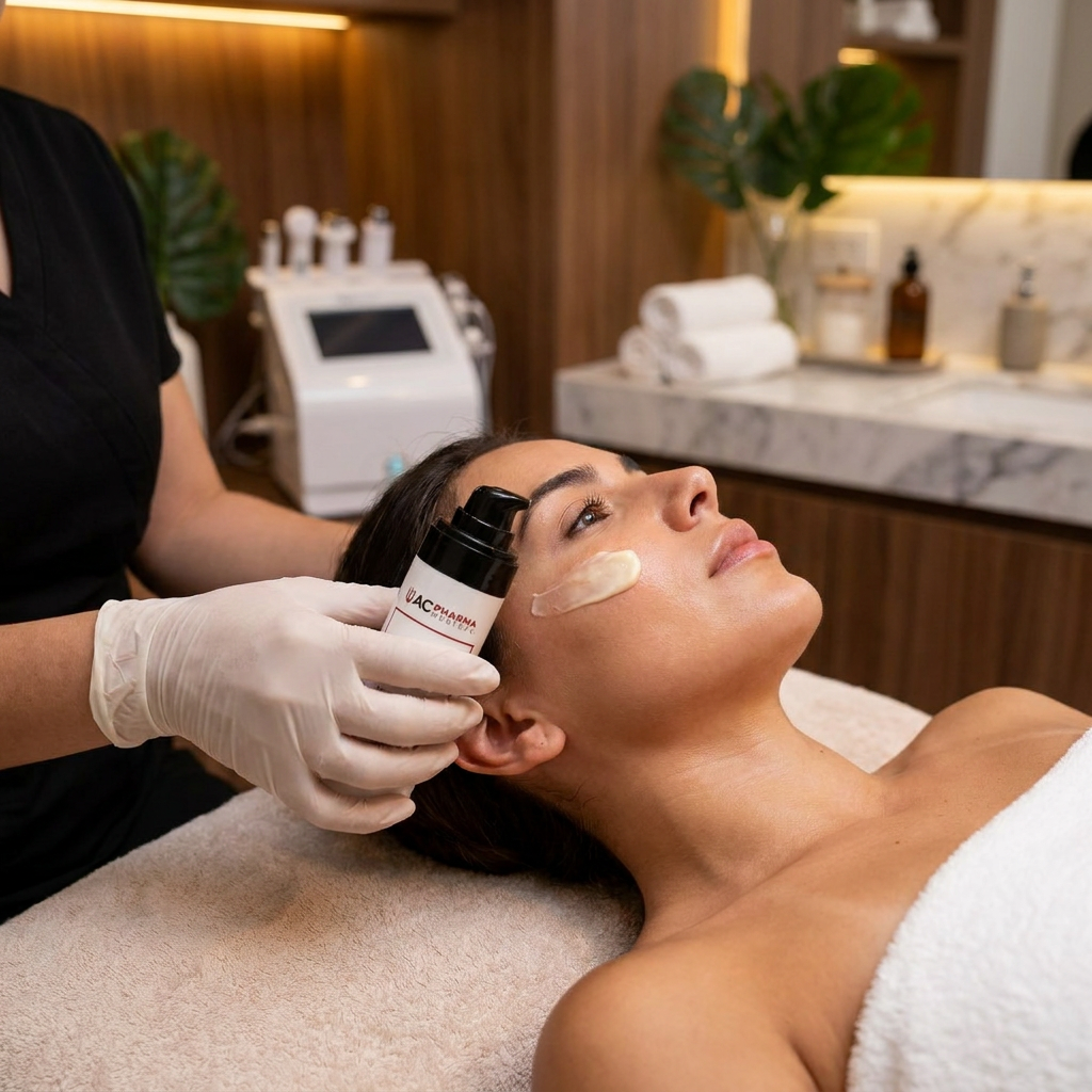 Tratamiento facial de cabina para renovacion cutanea y tono uniforme