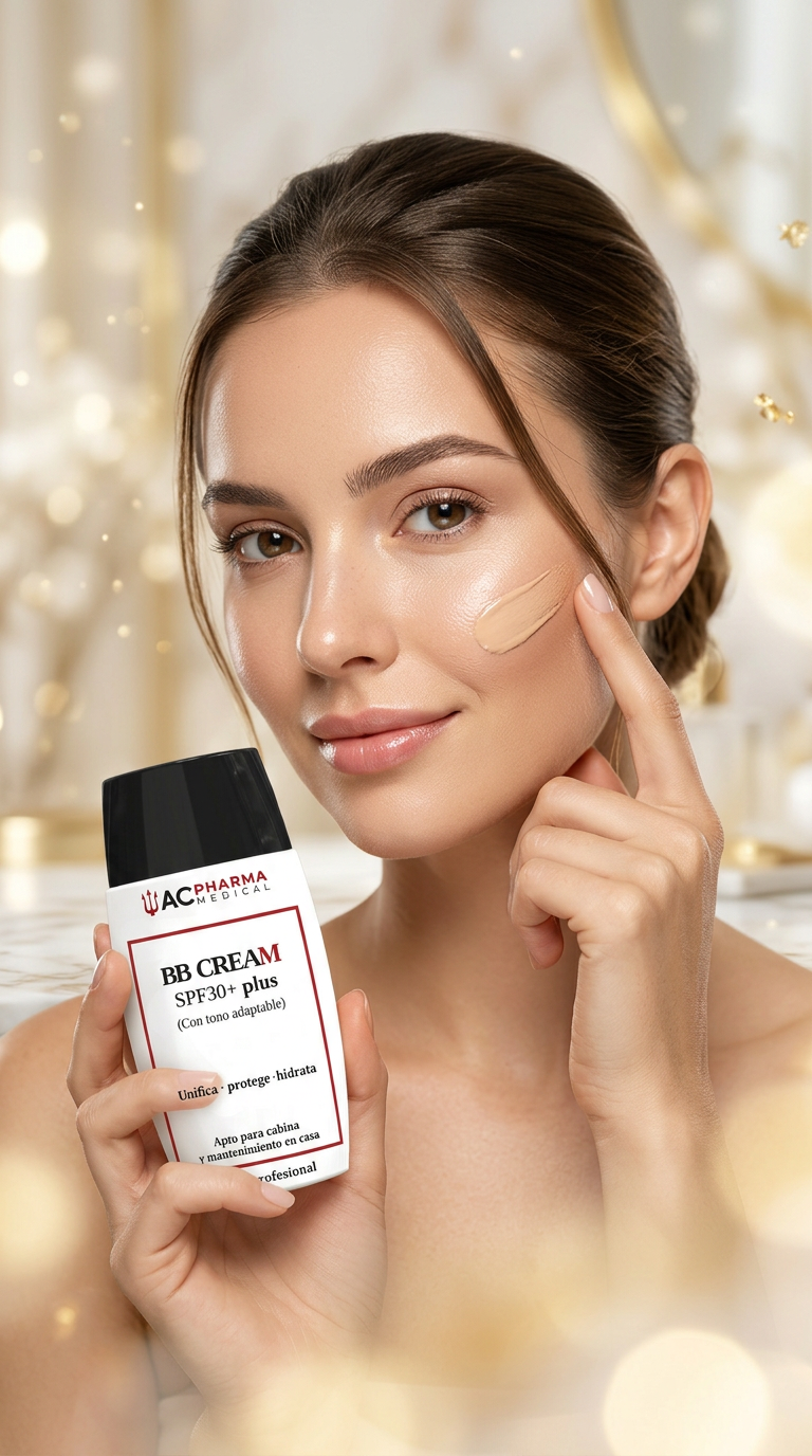 Cosmética profesional con color para mantener la piel cuidada en casa