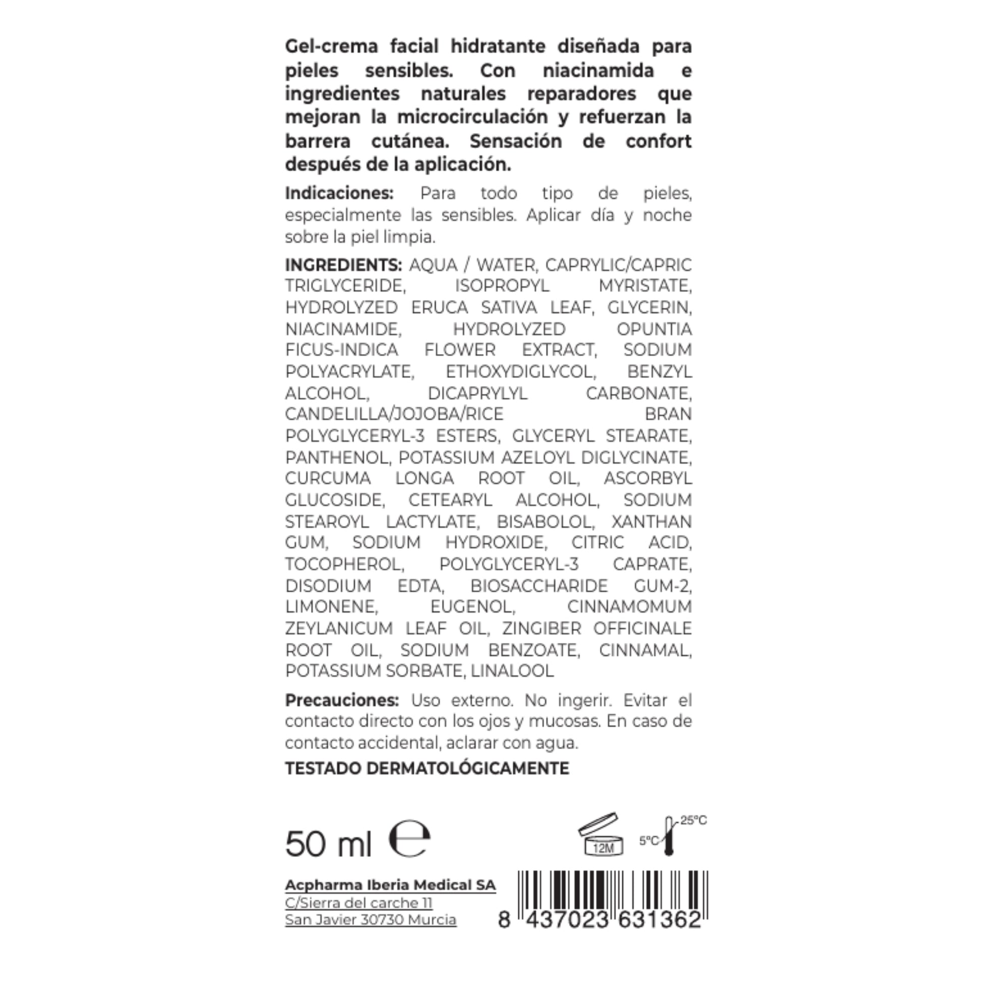 ingredientes pieles sensibles acpharma medical profesional