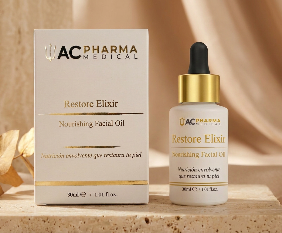 Aceite facial seco Restore Elixir para nutrir suavizar y aportar confort