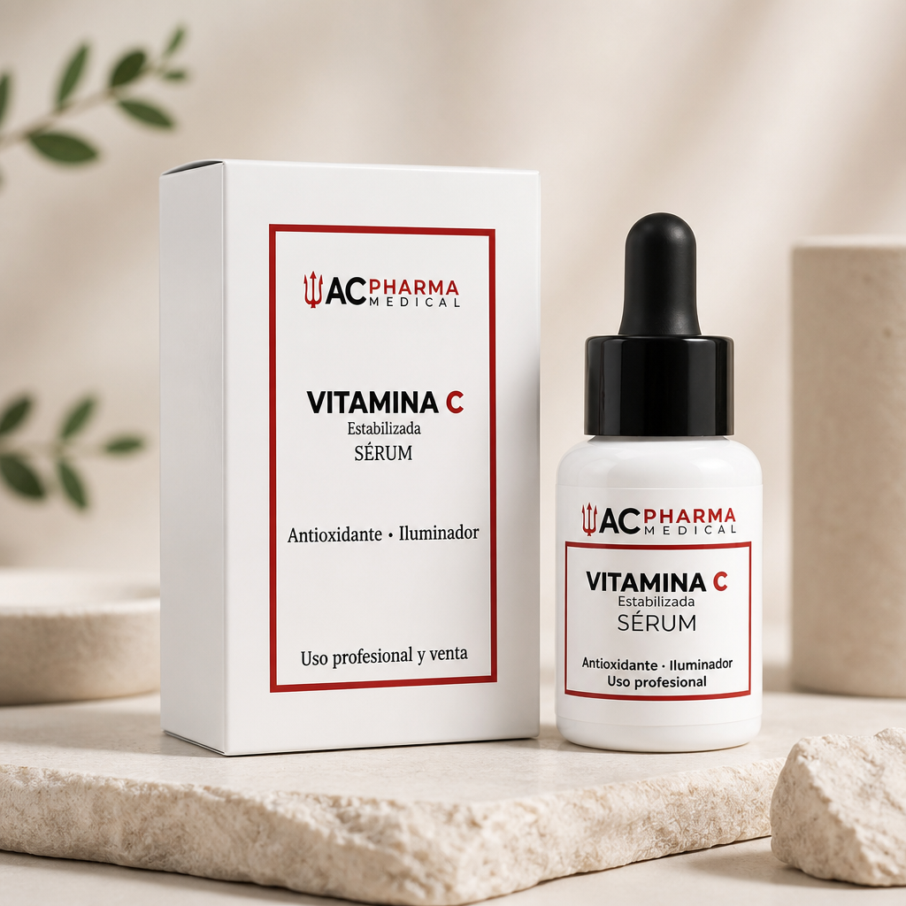 Vídeo del sérum profesional de vitamina C estabilizada de ACpharma Medical profesional